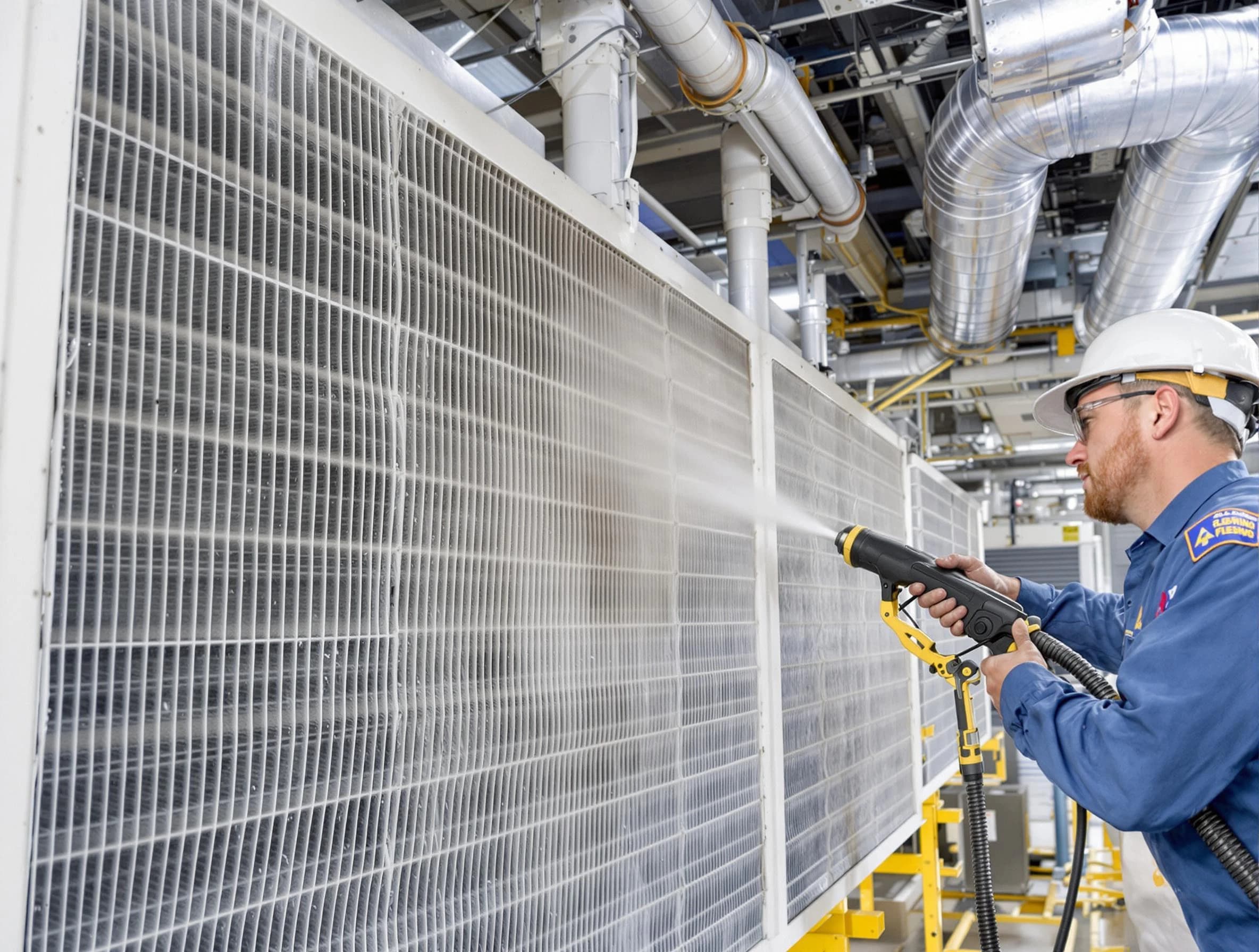 Professional commercial coil cleaning by Marshfield Air Duct Cleaning in Marshfield