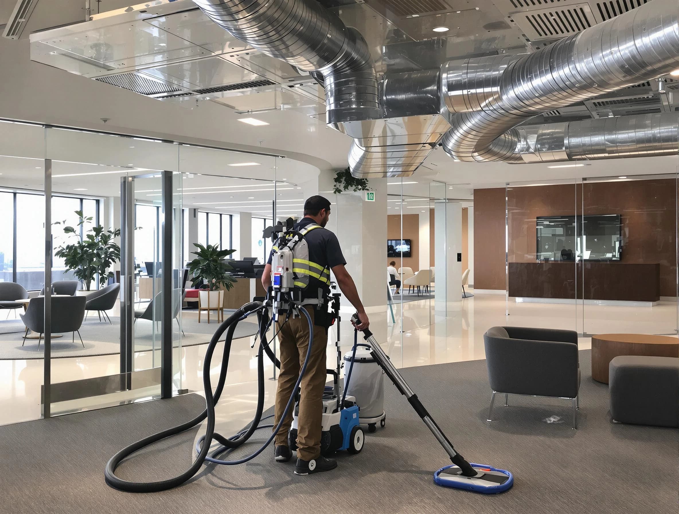 Commercial duct cleaning service by Marshfield Air Duct Cleaning in Marshfield