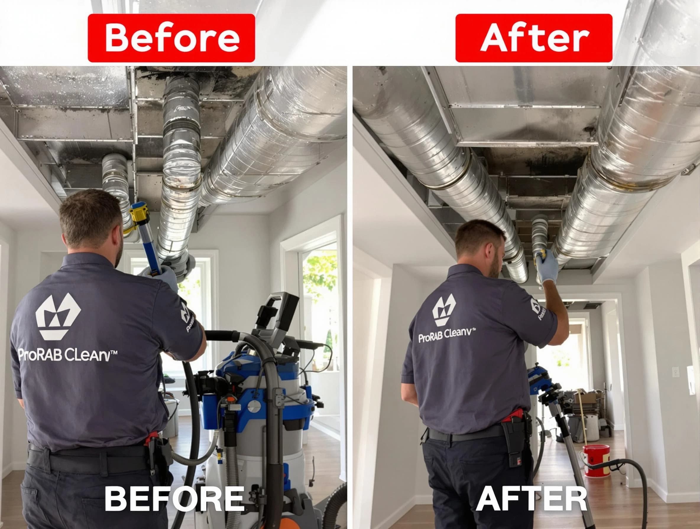 Marshfield Air Duct Cleaning expert performing thorough residential duct cleaning in a Marshfield home