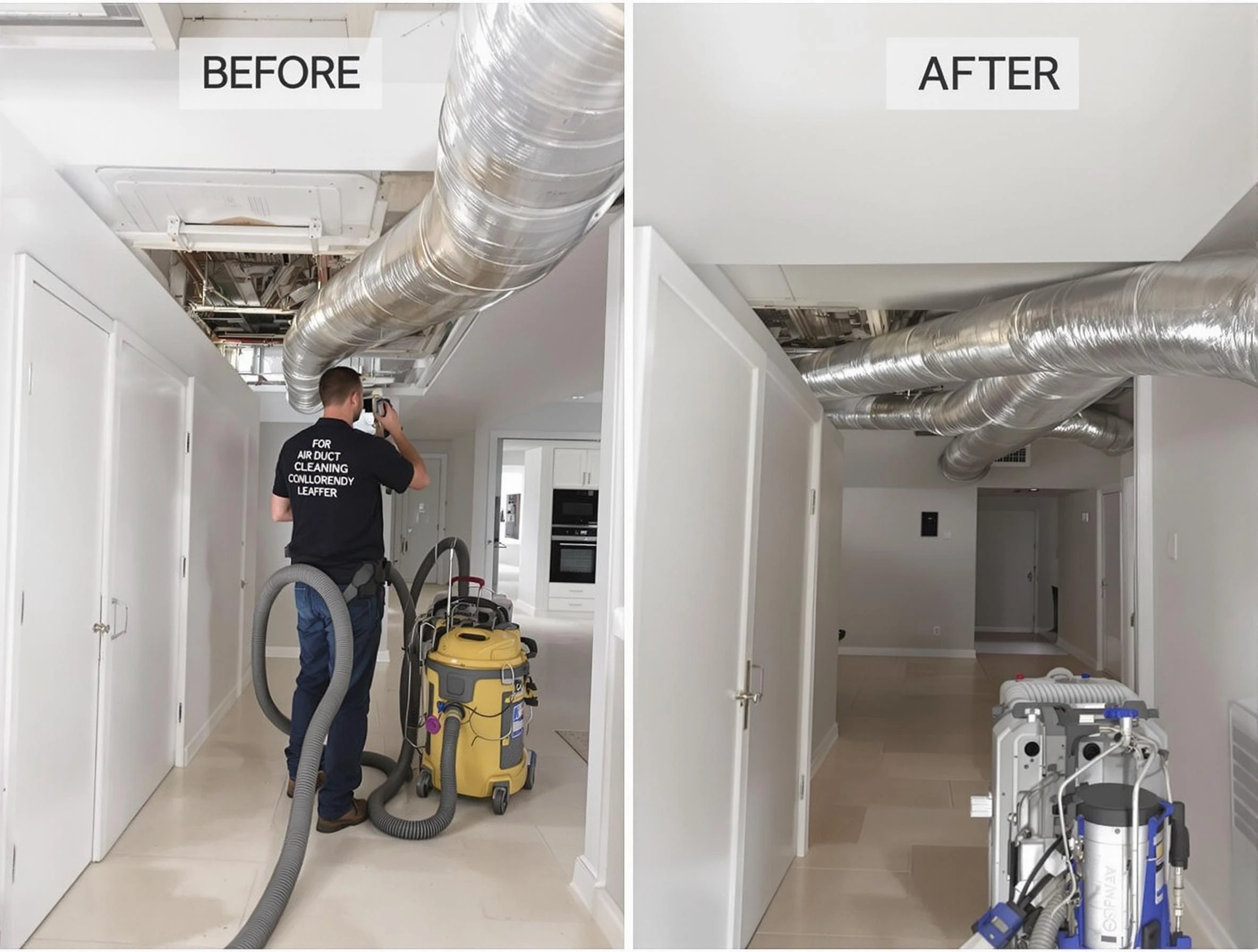 Marshfield Air Duct Cleaning professional performing thorough air duct cleaning in Marshfield